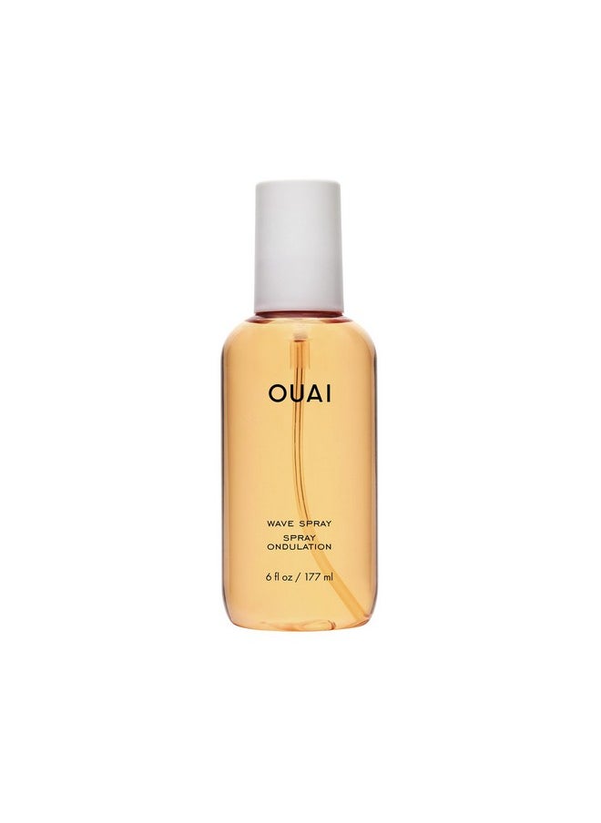 Ouai OUAI Wave Spray - Texture Spray for Hair with Coconut Oil & Rice Protein - Adds Texture, Volume & Shine for Beach Waves - Paraben Free, Safe for Color & Keratin-Treated Hair (6 fl oz)  - Image 1