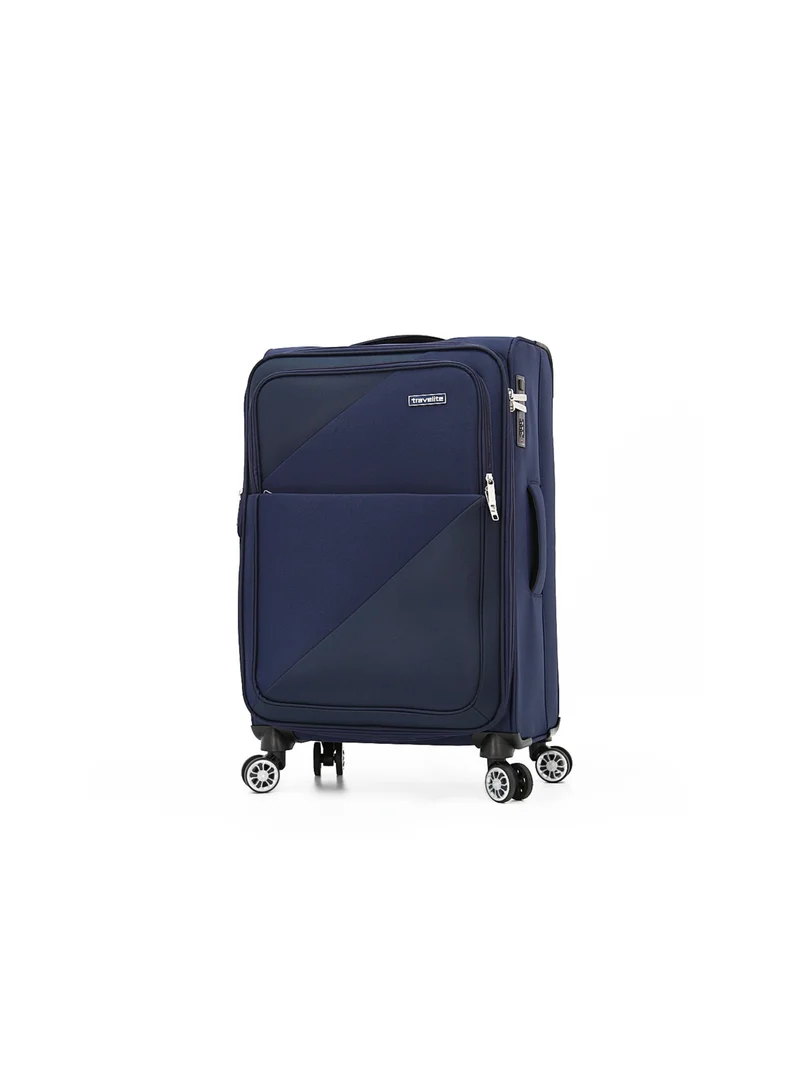 ترافلايت Softside Luggage Trolley Bag 3 Pieces Set,Navy (S-20",M-24",L-28")