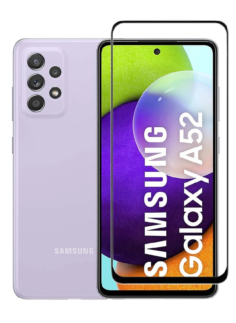 AINA Tempered Glass Screen Protector 5D Designed For Samsung Galaxy A52 Full Glue Edge to Edge Full Screen Coverage And Bubble Free - Image 1