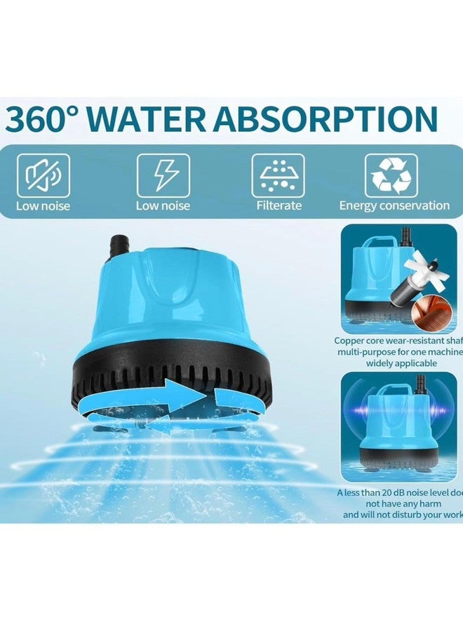 FLOJOY Asian Pumps & Machineries 60W Bottom Suction Submersible Water Pump for Aquarium, Ponds, Hydr - Image 2