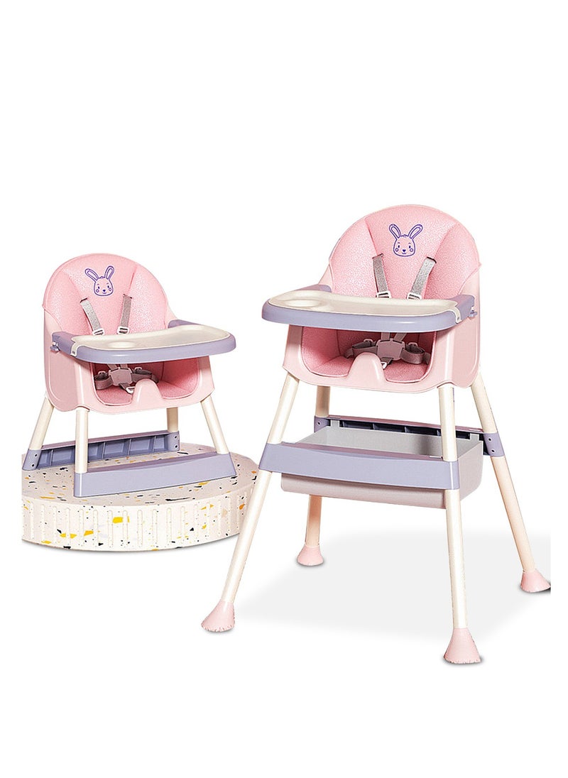 MaBaby Multifunctional Baby High Chair, Portable And Adjustable Baby Dining Chair, Easy Clean Baby Toddler Eating Chair  - Image 1
