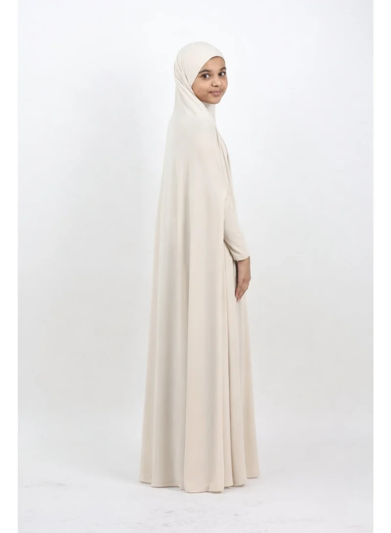 جميلة ثوب صلاة مريم قطعة واحدة للفتيات – كريمي حريري