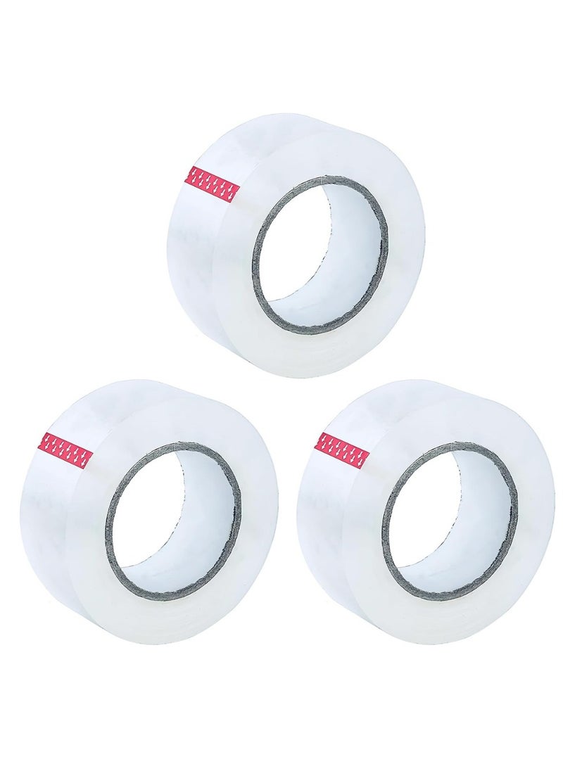 HEXAR HEXAR Heavy Duty Packing Tape, 45 MM x 183 Meters 200 Yards Packaging Tape for Sealing Parcel Boxes Office Home School Use Strong Adhesive Tape Super Secure Sticky Seal (Clear, Pack of 3)  - Image 1