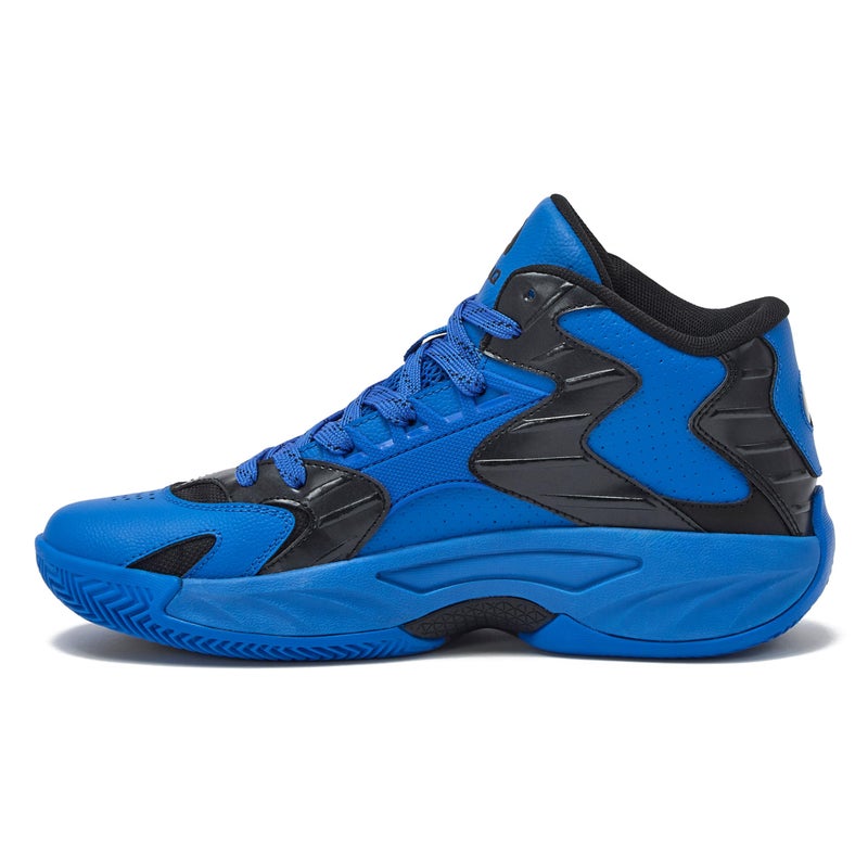 SHAQ Devastator 2.0 High Top Basketball Shoes for Men, Indoor or Outdoor Court Basketball Mens Sneakers - Black, White, Green or Blue Size 8 to 13 - Medium Blue/Black, 10 Medium - Image 3