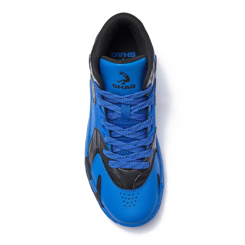 SHAQ Devastator 2.0 High Top Basketball Shoes for Men, Indoor or Outdoor Court Basketball Mens Sneakers - Black, White, Green or Blue Size 8 to 13 - Medium Blue/Black, 10 Medium - Image 4