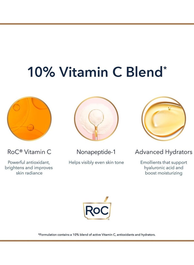 RoC Multi Correxion Revive Glow Vitamin C Gel Cream  Anti Wrinkle and Aging Moisturiser  Visibly Plumps and Brightens Skin Skin Radiance Enhancement Hypoallergenic and Oil Free Skin Care 50 ml - Image 4