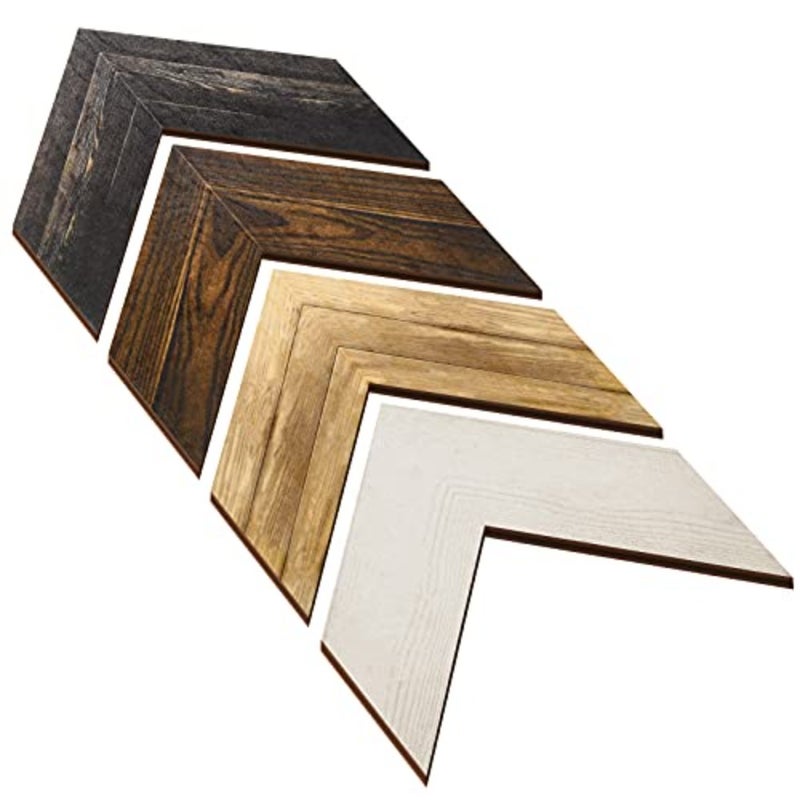 4 Pieces Rustic Wooden Arrow Wall Decor Chevron Aztec Arrow Farmhouse Wall Hanging Art Decor Decorative Sign for Nursery Gallery Christmas Home Wedding Bedroom Living Room Decoration, 4 Colors - Image 1