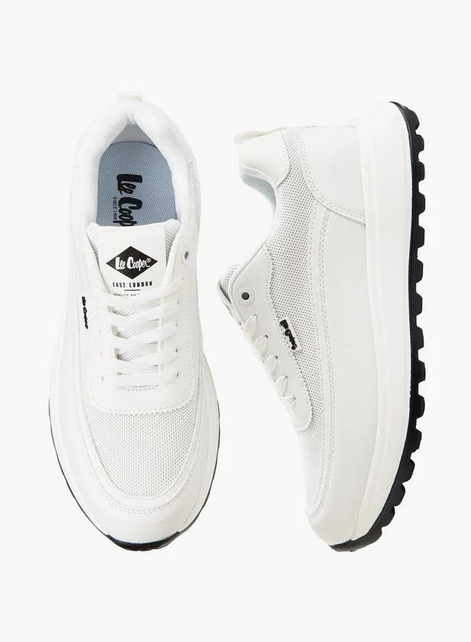 Lee Cooper WHITE Men Ortholite Lace-Up Sneakers for Men | Best Price UAE