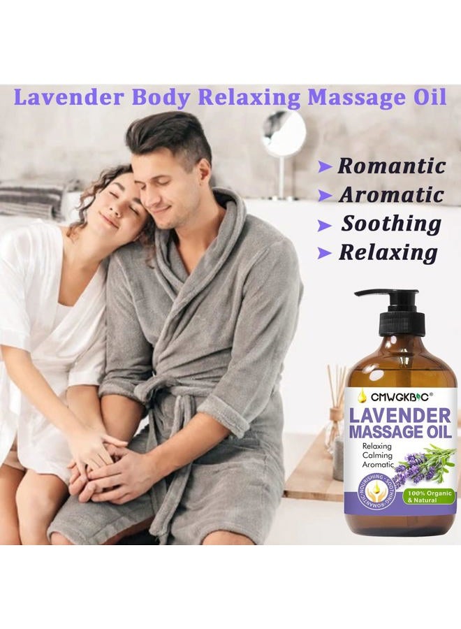 CMWGKBC Massage Oil for Massage Therapy,Lymphatic Drainage-Ginger Oil Sore Muscle Arnica Oil &Lavender Oil Relaxing Massage Oils for Date Night,Massage Ball,Mothers Day Gifts for Wife,Women, Gifts for Him Her - Image 4