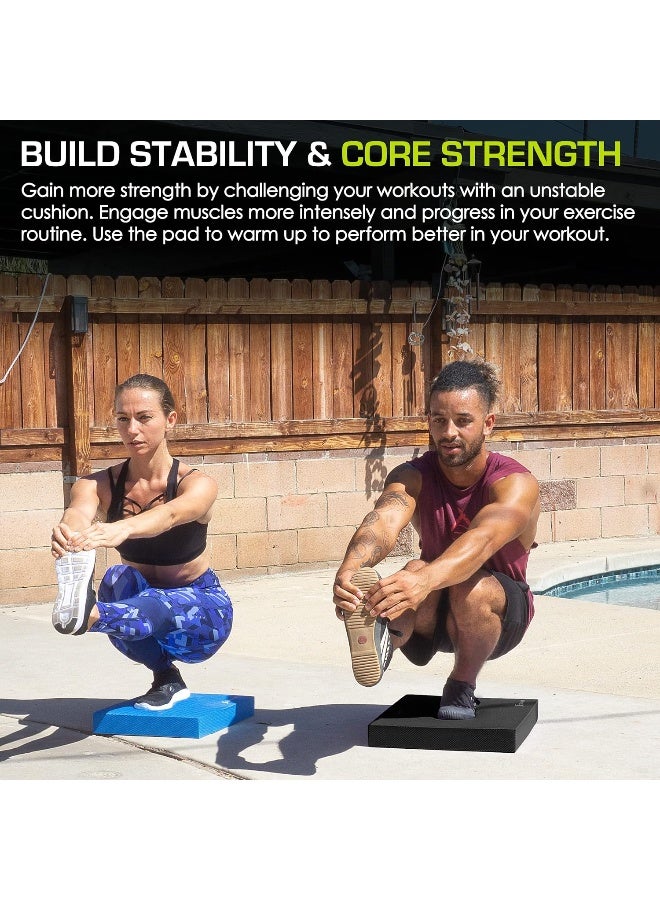 ProsourceFit Exercise Balance Pad – Large Cushioned Non-Slip Foam Mat & Knee Pad for Fitness, Stability Training, Physical Therapy, Yoga 18.75"x15" - Image 3