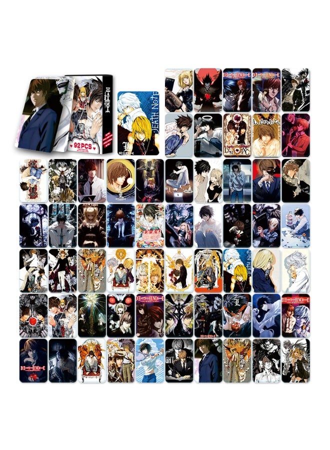 NIBEMINENT 92 Pcs Cartoon DEATH NOTE Double-sided Lomo Cards Card For Fans Collection Gifts - Image 3
