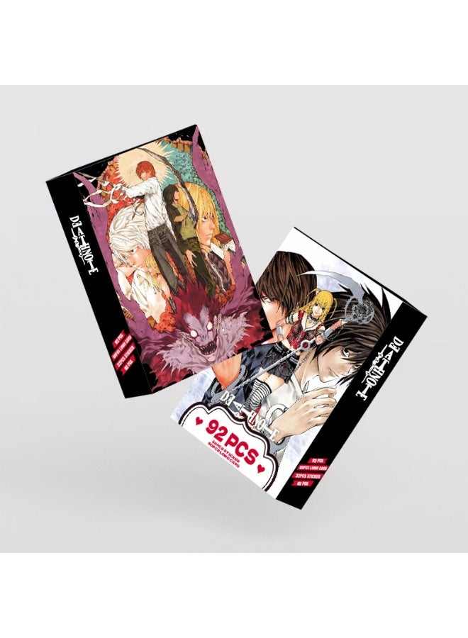 NIBEMINENT 92 Pcs Cartoon DEATH NOTE Double-sided Lomo Cards Card For Fans Collection Gifts - Image 2