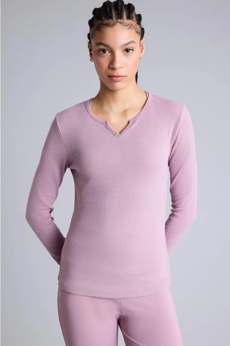 Defacto  Slim Fit Crew Neck Sports Modal T-Shirt for Women | Best Price UAE