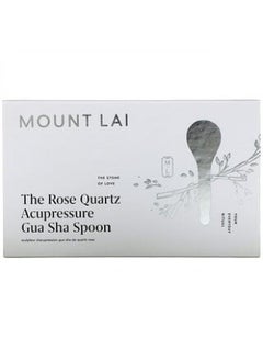 Mount Lai Mount Lai The Rose Quartz Acupressure Gua Sha Spoon 1 Tool 