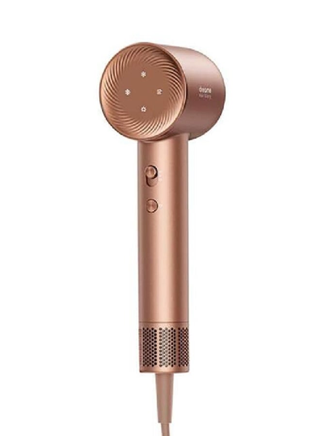 دريم مجفف الشعر بأربعة إعدادات لدرجة الحرارة والتحكم عالي السرعة بسرعتين 1600 واط ذهبي وردي AHD6A-RS - Image 2