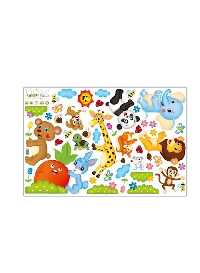 NIBEMINENT Animal Pattern Kindergarten Kids Wall Sticker - Image 1