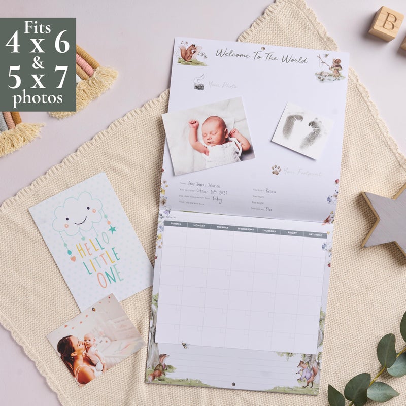 Bibi & Beau Baby's First Year Memory & 1st Year Calendar with 100 Stickers | Baby's First Year Calendar With Stickers & 1st Year Calendars, Baby Tracker - Image 5