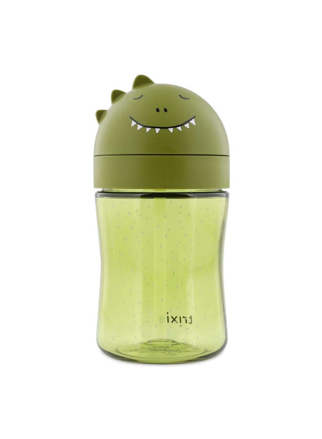 Trixie Tritan™ Spill Proof Straw Bottle - 300ml - Mr. Dino - Image 1