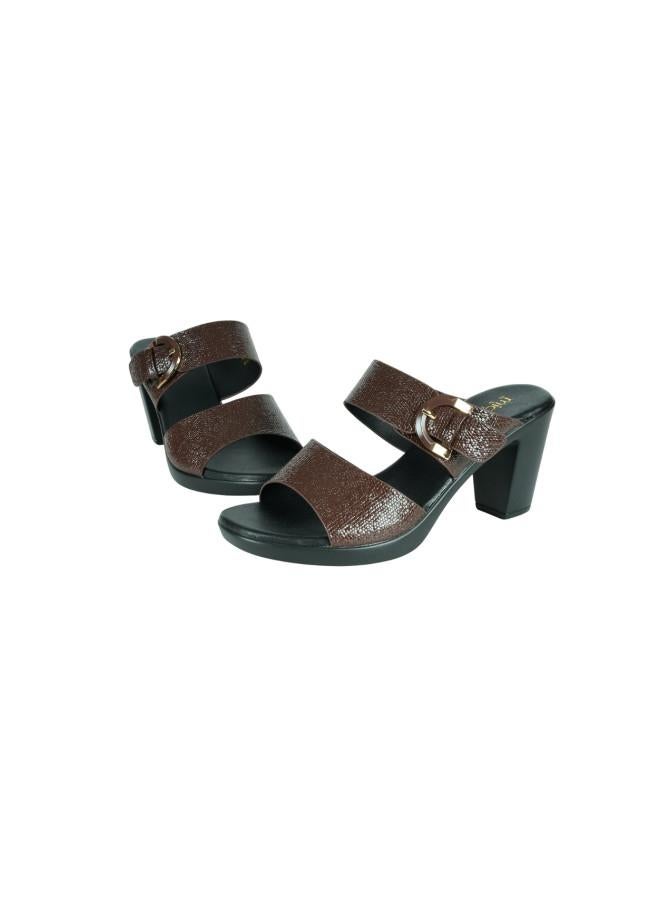 Michelle Morgan 092-2907 Michelle Morgan Ladies High Heel Sandals 414RJ991 Brown  - Image 3