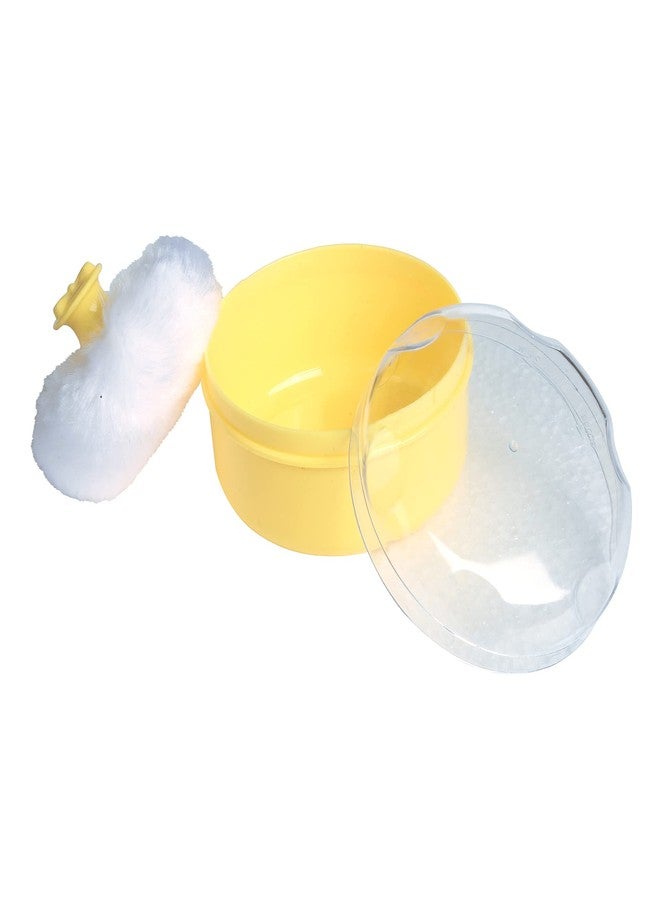 BabyMoo Baby Moo Powder Puff with Box | Soft & Gentle Powder Puff for Babies with Box Holder Container for New Born - Yellow - Image 5
