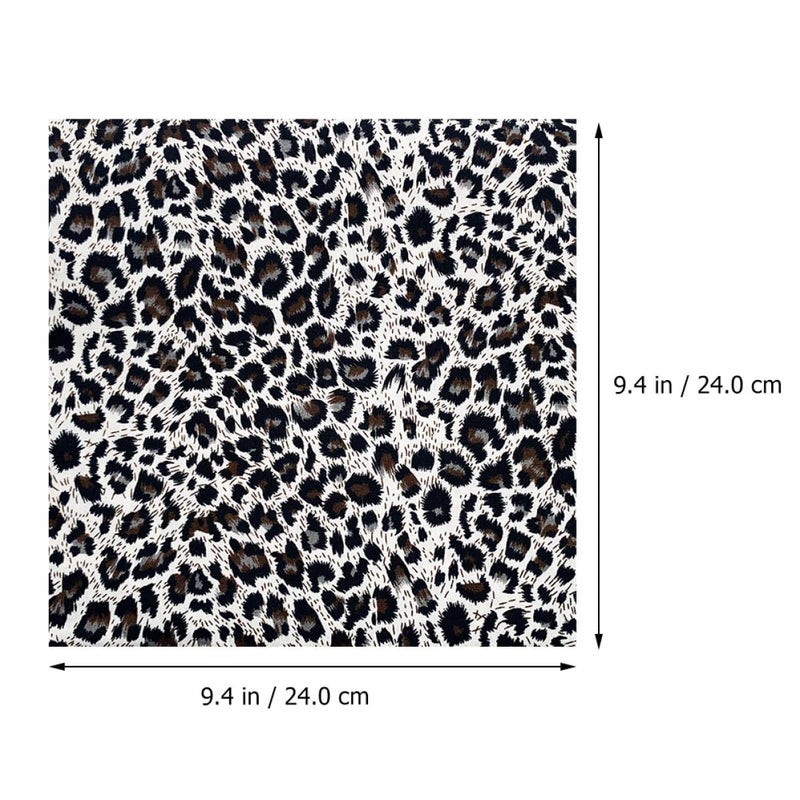 Leopard Print Cotton Fabric Squares 24X24Cm Precut for Quilting Sewing DIY Craft Projects - Image 3