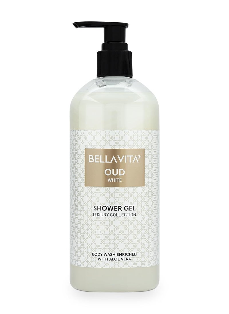 Bella Vita - Bella Vita Luxury OUD WHITE Body Wash Refreshing Shower Gel for Deep Cleansing Hydrating Moisturising Softer and Smoother Skin with Aloe Vera 500 ml - Image 1