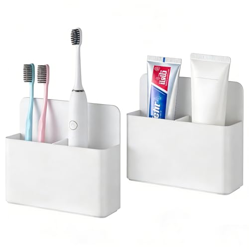 BEYGORM 2 Pack Plastic Magnetic Pen Holder for Refrigerator, Dry Erase Marker Holder for Whiteboard，Magnet School Locker Organizer Accessories, Pencil Cup, Pen Caddy, Classroom Organization(White) - Image 5