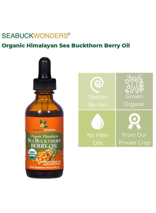 seabuckwonders - SeabuckWonders Sea Buckthorn Seed Oil,100% Certified Organic, 1 FL OZ - Image 1