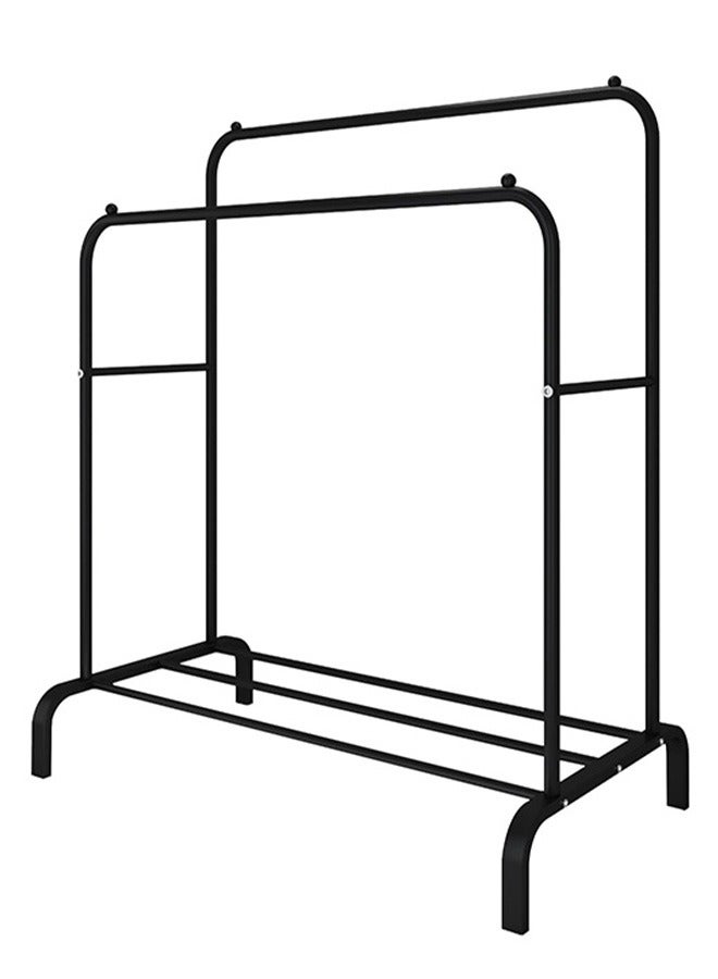 BLOOMING TIME Multifunctional Floor-To-Ceiling Coat Rack Family Bedroom Storage Rack Bimetal Bracket, Black 110*54*150cm - Image 2