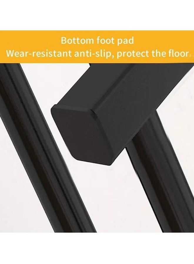 BLOOMING TIME Multifunctional Floor-To-Ceiling Coat Rack Family Bedroom Storage Rack Bimetal Bracket, Black 110*54*150cm - Image 5