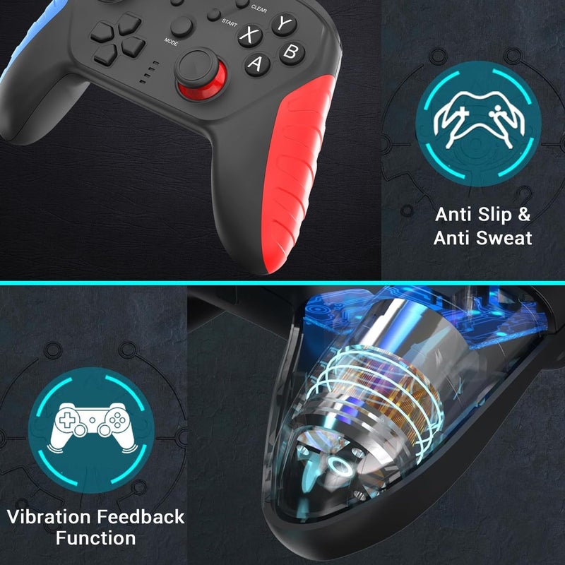ANT Esports Renewed - Ant Esports GP310 Wireless Game Controller for PC, PS3 Android TV Box & Mobile, 2.4GHz Wireless Gamepad, Anti Slip Joysticks,Rechargeable Battery, Dual Analog Sticks, Vibration Feedback, USB Dongle. - Image 5