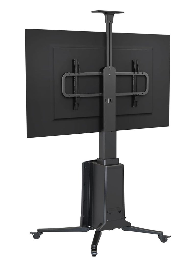 NB ERGONOMIC Motorized TV Stand for 55-85 Inch LCD or LED Flat Panel TVs up to 150 lbs, Electric Height Adjustment 1200mm to 1700mm, VESA 200x200mm to 600x400mm, Mobile with Heavy-Duty Casters, Black | TW85B - Image 5