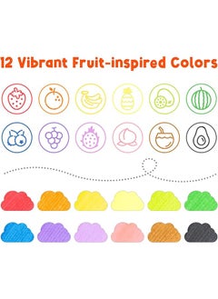 erorex Washable Markers For Kids 12Pcs: Stamper Markers Water Based Dual Tips Broad Line Tip Kids Markers Coloring Markers For Classroom School Supplies Age 3+  - Image 5