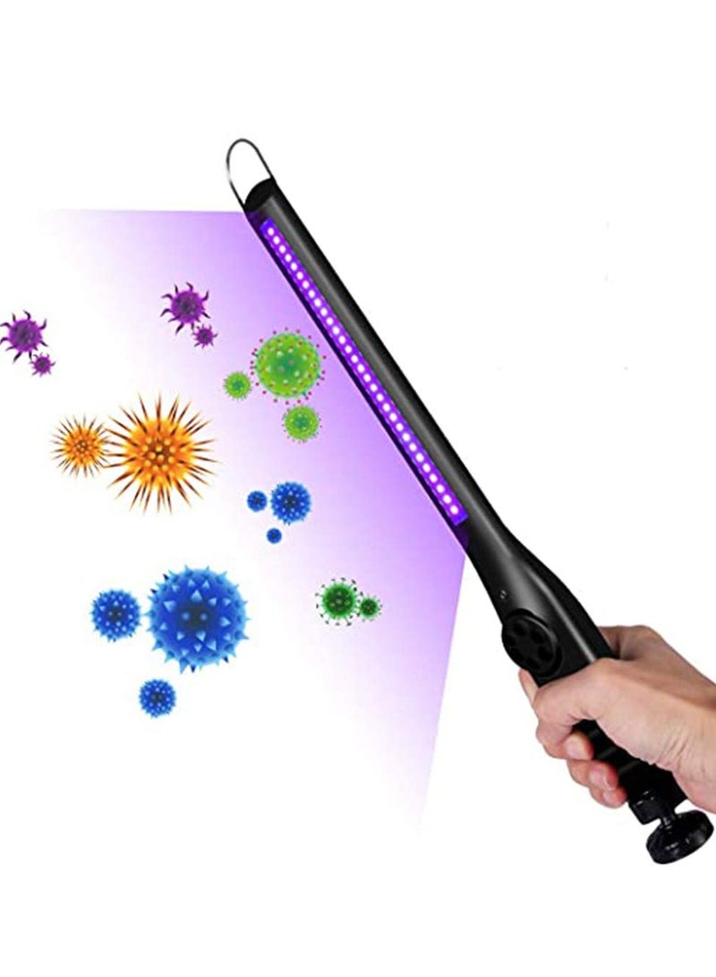 SYOSI SYOSI Portable Rechargeable UV Sterilizer Lamp, UV Sterilizer Lamp for Germs Virus Disinfection Suitable for Home Office School Travel (Black) - Image 1