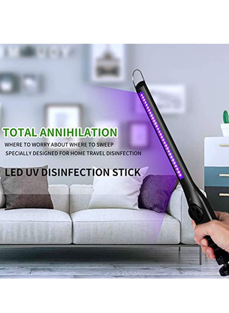 SYOSI SYOSI Portable Rechargeable UV Sterilizer Lamp, UV Sterilizer Lamp for Germs Virus Disinfection Suitable for Home Office School Travel (Black) - Image 5