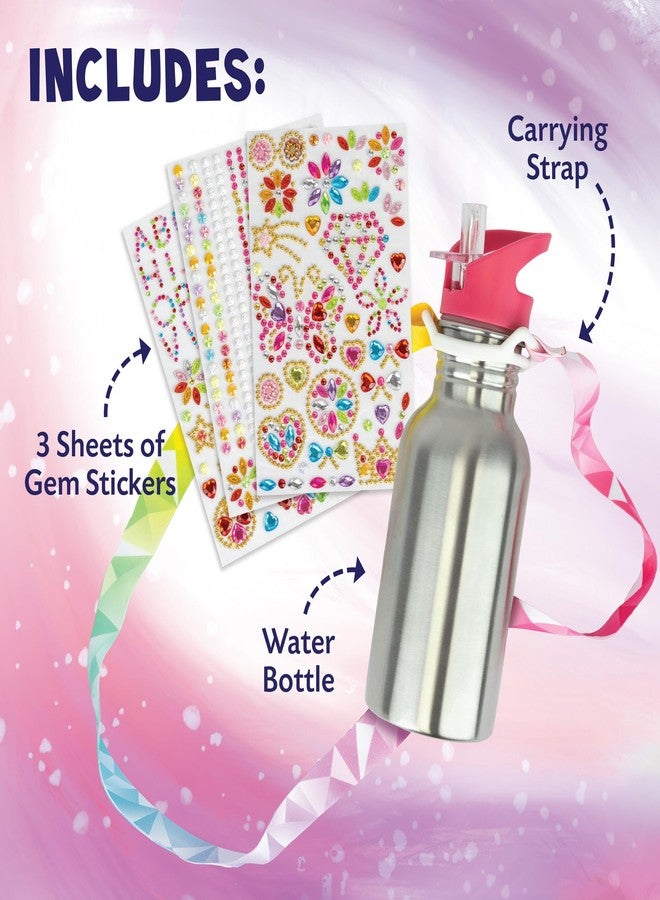 MindWare Cute & Custom Gem Water Bottle Decorating Kit - Ages 5 and Up - Image 2