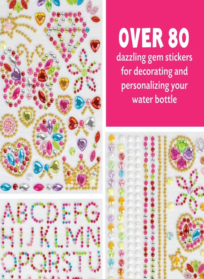 MindWare Cute & Custom Gem Water Bottle Decorating Kit - Ages 5 and Up - Image 5