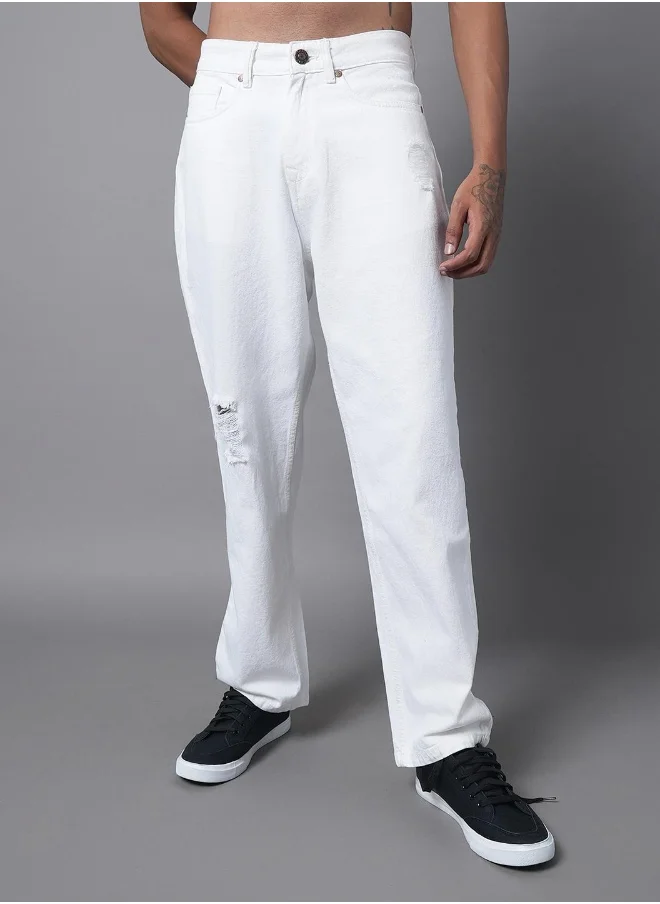 هاي ستار Mens White Jeans