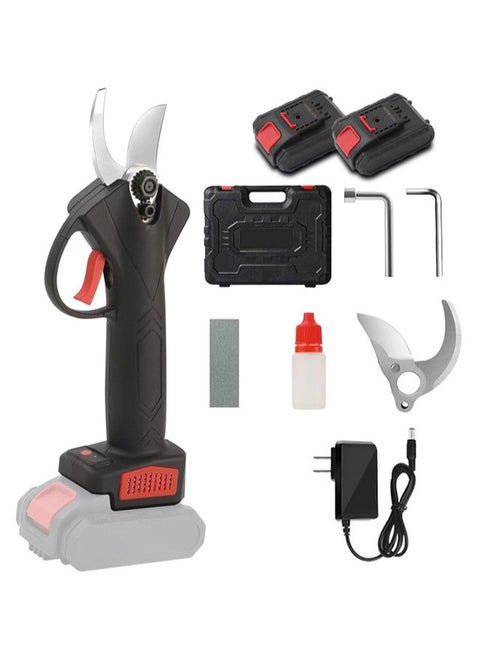 Electric Pruning Shears Professional Cordless Pruning Shears Tree Branch Pruner Set for Gardening with Storage Box & 2 PCS Rechargable Backup Batteries-30mm (1.2inch) Cutting Diameter