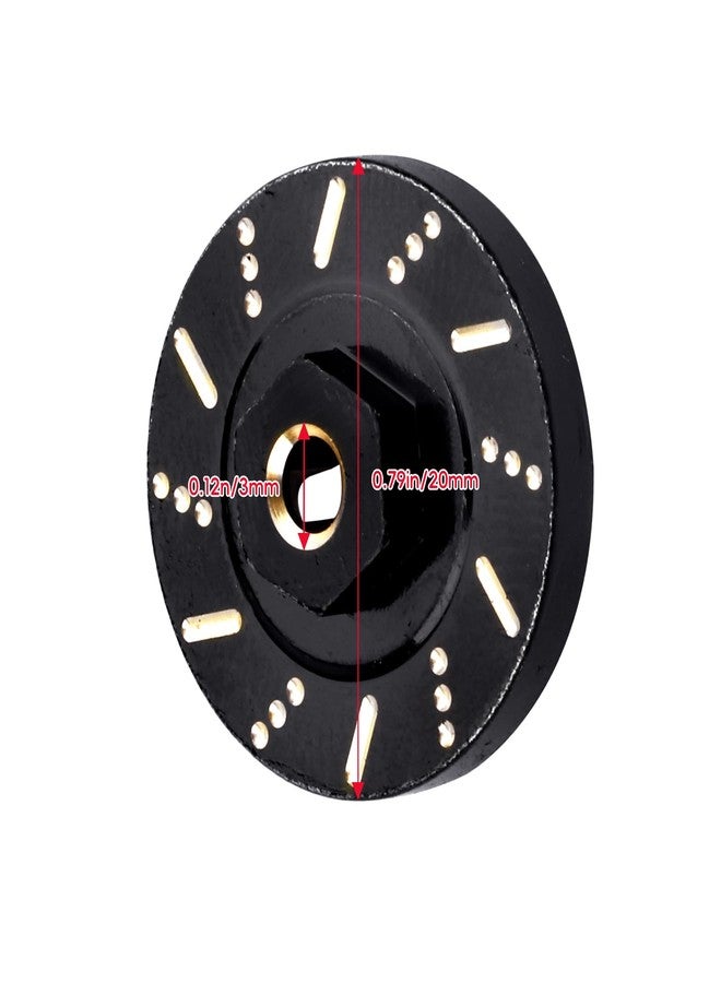 أوزان عجلات نحاسية ممتدة، مقاس 7 مم، ترقيات SCX24 لسيارة Axial SCX24 C10 Bronco Deadbolt AXI90081، 4 قطع - Image 2