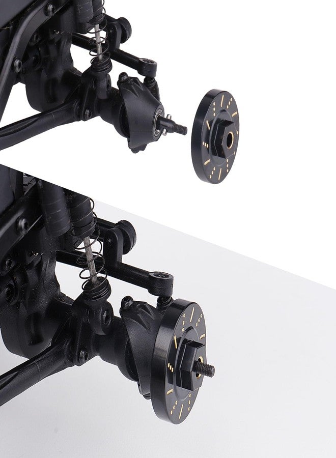 أوزان عجلات نحاسية ممتدة، مقاس 7 مم، ترقيات SCX24 لسيارة Axial SCX24 C10 Bronco Deadbolt AXI90081، 4 قطع - Image 3