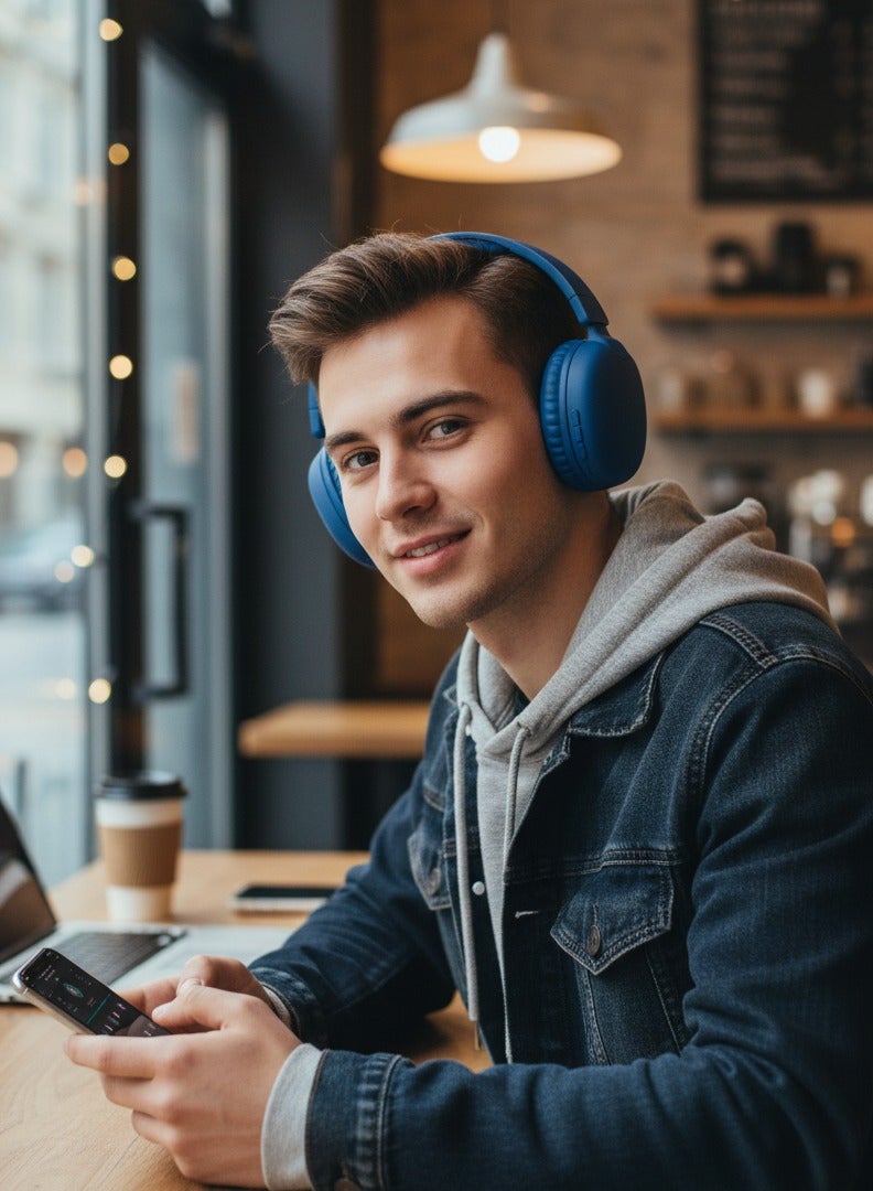 SODO Headset SD-1102 Wireless Stereo Over Ear Headphones With Microphone - Image 2