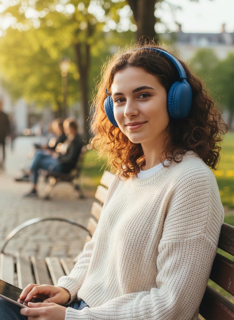 SODO Headset SD-1102 Wireless Stereo Over Ear Headphones With Microphone - Image 3