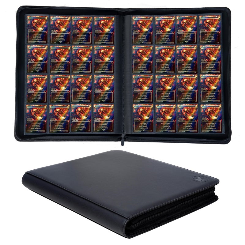 KUOOKING Extra Large 1000 Pockets Trading Card Binder 16Pocket Card Ablum Compatible with MTGSports Cards Other Standard Size Trading Cards Green - Image 2