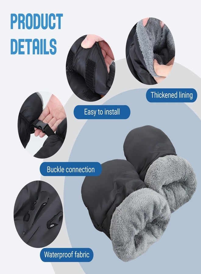 ARVORUM Stroller Gloves, Baby Stroller Finger Gloves, Hand Muff for Cold Weather, with Detachable Finger Gloves, Universal Ultra-Plush Winter Stroller Mittens for Baby Parents, for Winter & Rainy Days - Image 5