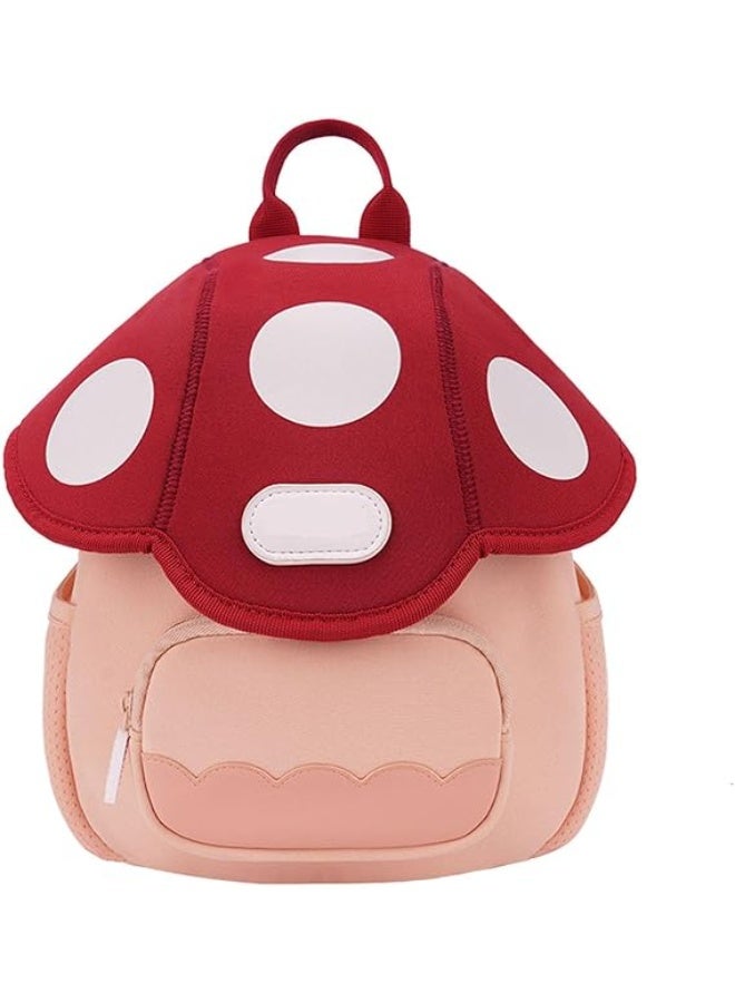 Mushroom Backpack for Kids Kindergarten Preschool Mini Bag Cute Kindergarten Mini Travel Bag Nice Preschool Gift for Toddler Girls Boys 3-6 - Image 1