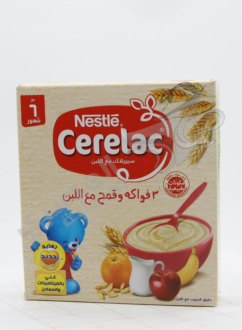 فواكه وقمح مع اللبن  125 جرام  3
