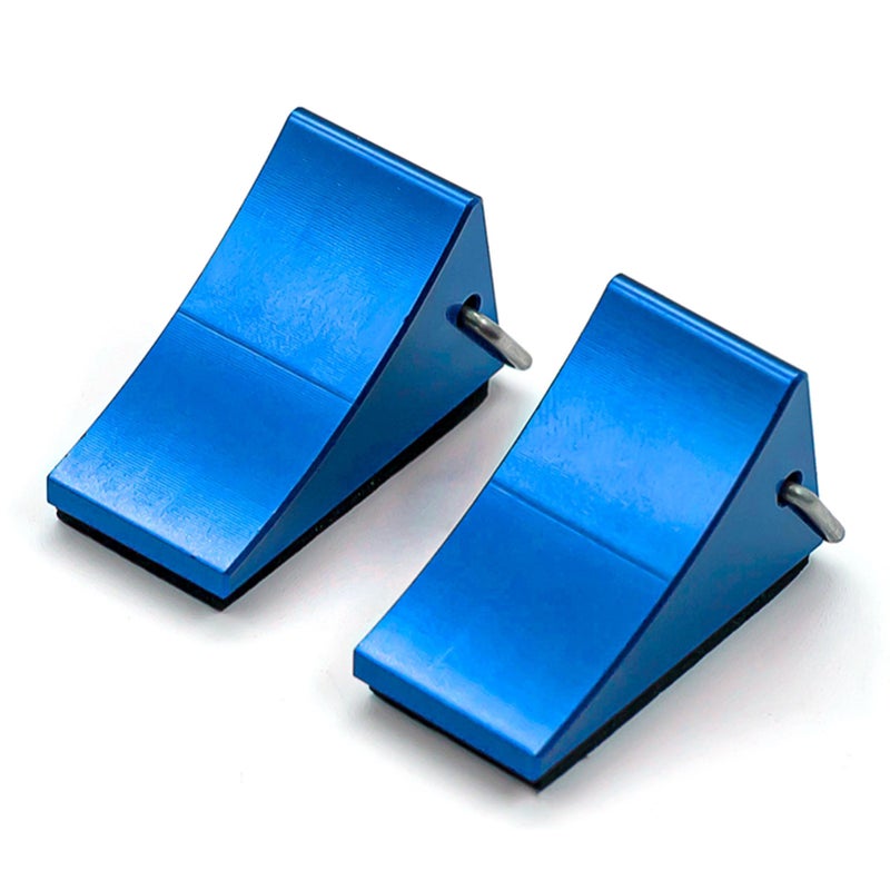Aluminum Alloy Wheel Chock 2pcs RC Car Fix Block for 1/14 1/12 1/10 RC Car - Image 1