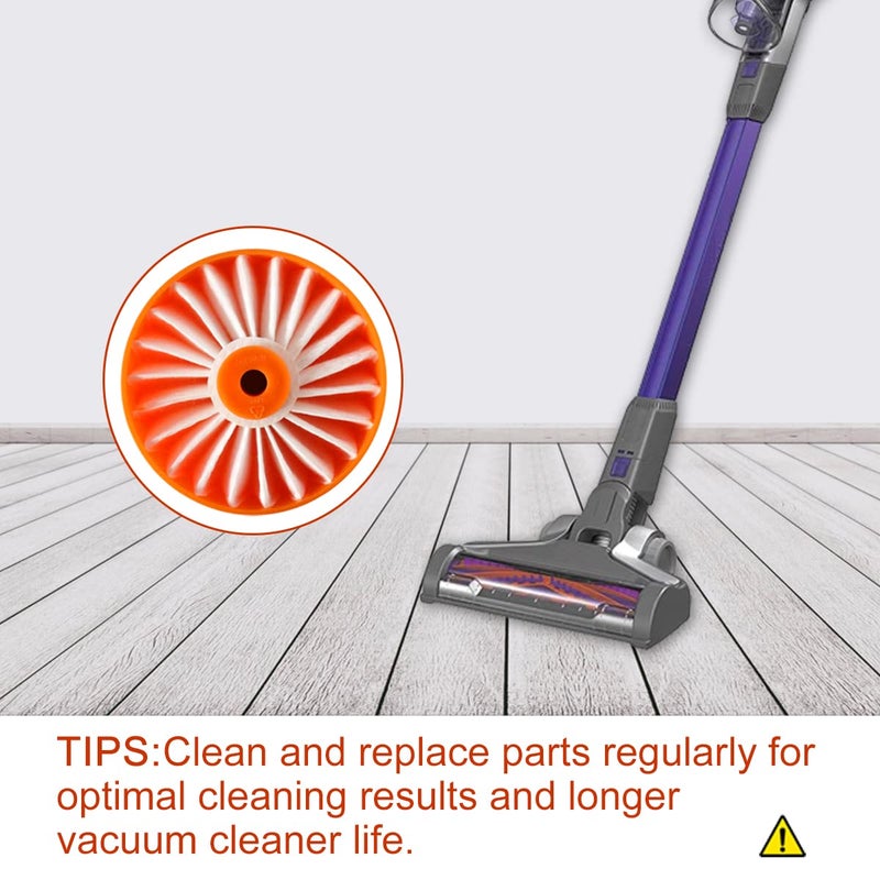 Diteje Replacement Parts Kit Accessories Compatible with Black and Decker BSV2020G BSV2020P Cordless Stick Vacuum Cleaner,1 Main Brush Roller and 2 Filters - Image 4