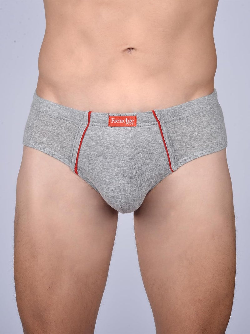 VIP Frenchie Plus Mens Cotton Brief Color May Vary Pack of 6 (100, Assorted) - Image 2